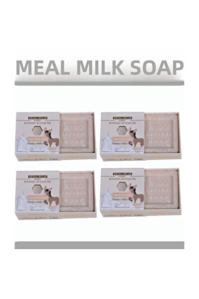 HMD BİTKİSEL KOZMETİK Donkey Milk Soap 4 Pieces X 125 Gr Natural Soap