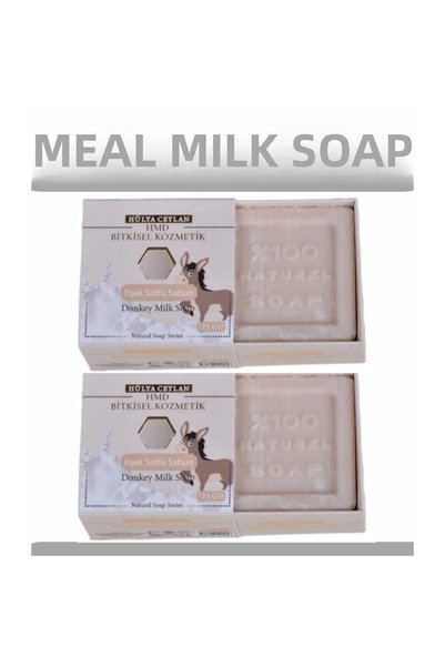 HMD BİTKİSEL KOZMETİK Donkey Milk Soap 4 Pieces X 125 Gr Natural Soap
