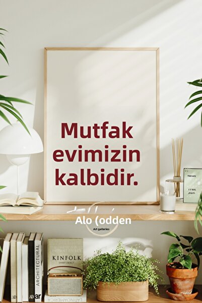 tablodea Decor minimalist de bucătărie cu text, tablou poster înrămat TD, pic...