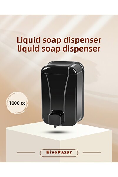 Palex Liquid Soap Dispenser Soap Dispenser Wall Mounted Black 1000 Cc
