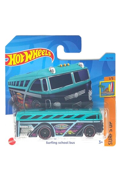 HOT WHEELS Single Cars Surfin School Bus Hkk79