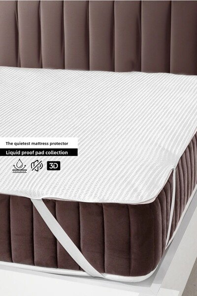 Mislina Home Premium Υγρό Αδιάβροχο Pad Running Ελαστικό Μονό Διπλό Αθόρυβο Π...