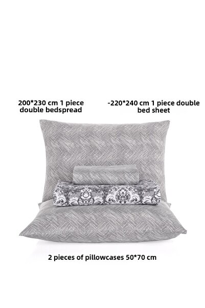 Evim Soren Double Pique Set 200X230 cm Sailor Dark Gray