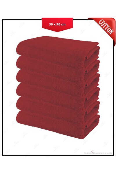 lemsel 6 قطع مناشف حلاق قطنية مقاس 50 × 90 سم، مناشف صالون الشعر، مناشف رياضي...