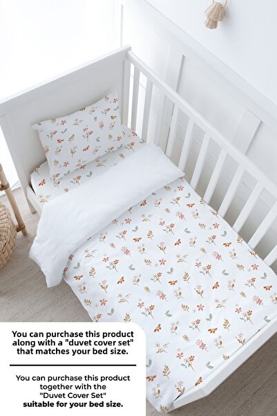 Tuğba Kuğu Baby Size Elastic Sheet Set - Pureline Series - Soft Bloom