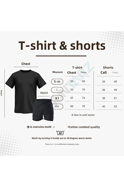 uyguntarz Unisex Σετ σορτς μπλουζάκι με στάμπα Dr. AYI Design