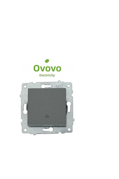soonaksesuar Smoked bell button light frameless grano - compatible frame for socket and switch