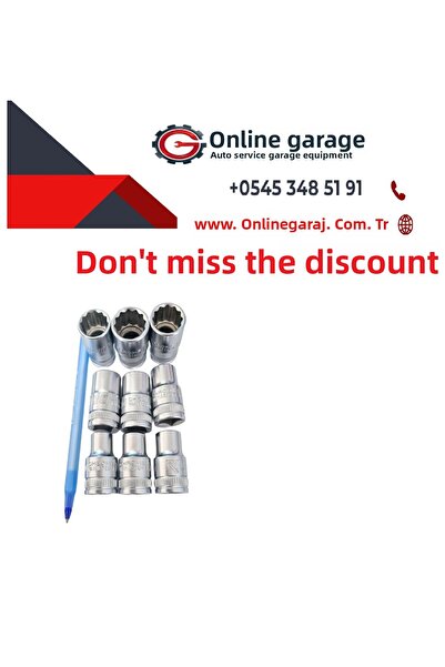 Rico 1/2 Star Socket Set 12 Corner 9 Pieces