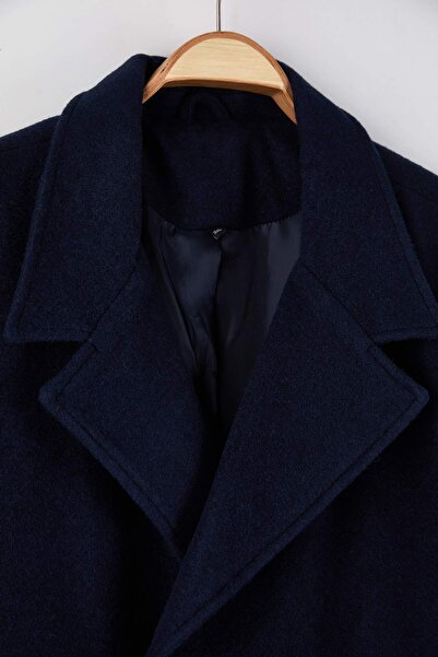 Trendyol Collection Ανδρικό παλτό Navy Blue Regular TMNAW25KB00008