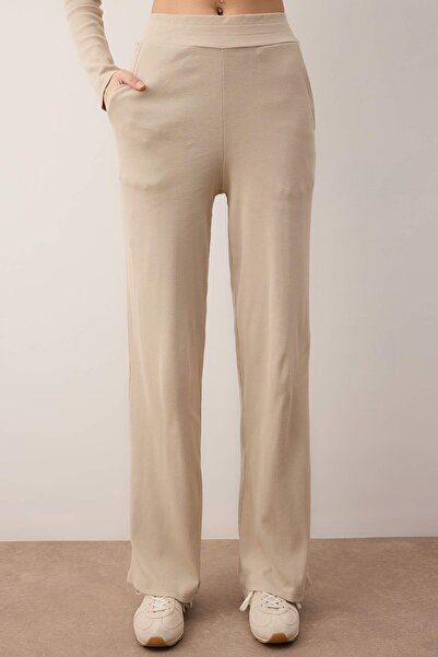 Trendyol Collection Taş Anvelop Wideleg/Wide Leg Knitted Top and Bottom Set Twoaw26Au00030