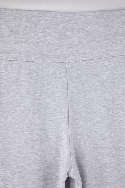 Trendyol Curve Сірий меланж - чорний фларе/іспанський крій з широкими штанинами Великий розмір Штани та спортивні штани TBBAW26AR00027