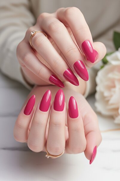 Easy Beauty 24 Adet Renkli Badem Takma Tırnak 814
