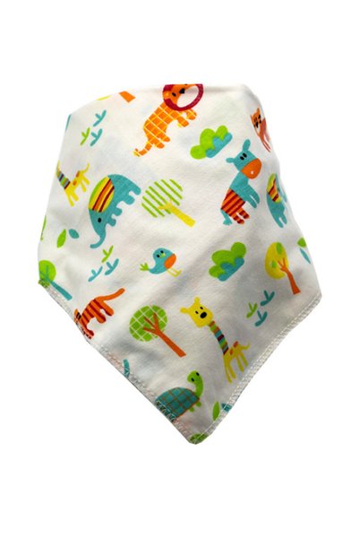 OEM Set de 7 bavete triunghi din bumbac, VERSAGO, tip eșarfă, pentru hrănirea bebelușilor - Multicolor