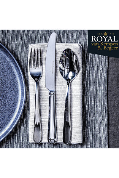 PUFO Elegant steel cutlery set, 6 pieces, silver