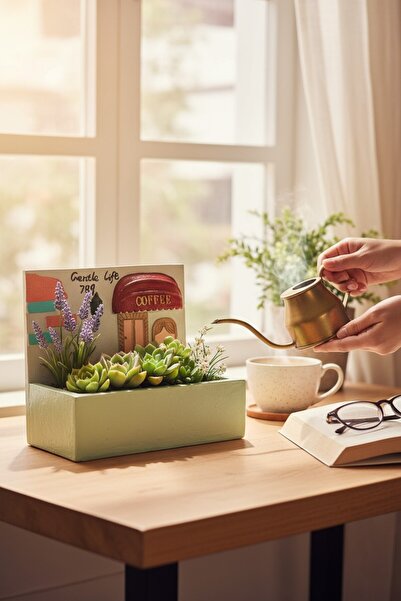 Binbirdemet El Boyaması Seramik Saksı | Mumluk | Dekoratif Obje – Gentle Life Coffee