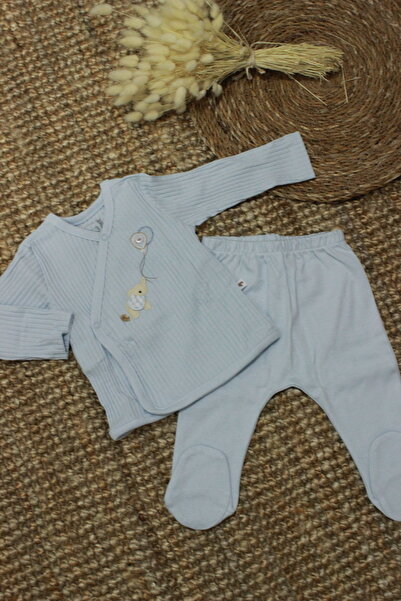 Caramell Barbosa Soft Colour Little One 10'lu Erkek Bebek Hastane Çıkışı Seti (56-62 CM) Zu1585 Yeni Sezon