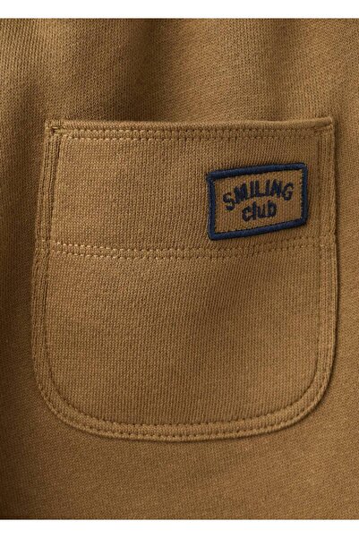 MANGO Baby İpli pamuklu jogger pantolon