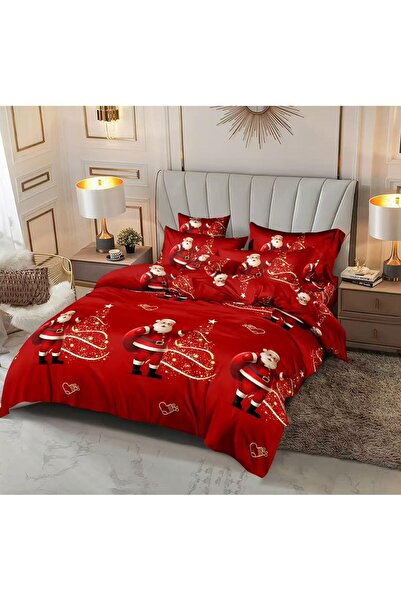 Happy Home Double bed linen, FINET, Santa Claus, without elastic, 6 pieces