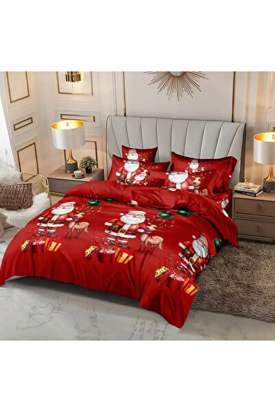 Happy Home Double bed linen, FINET, Santa Claus, without elastic, 6 pieces