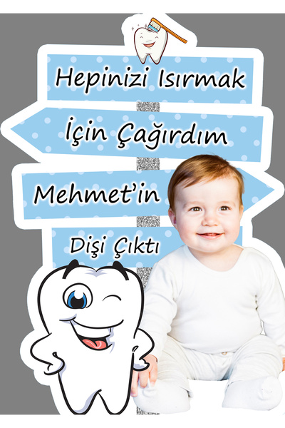 Sunligo Diş Buğdayı Yön Panosu Masa Üstü Ayaklı Pankart 40 Cm Uzunluk Pvc Kaplı