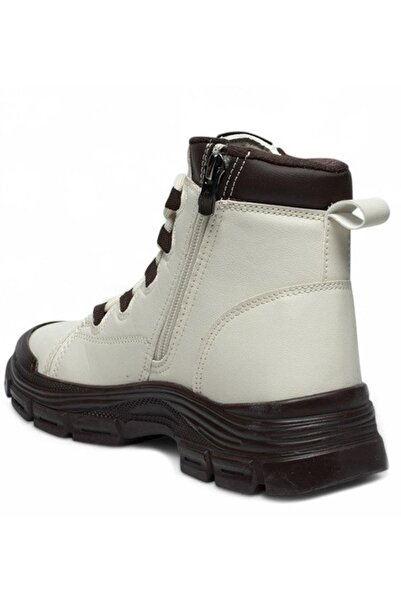 KOCAMANLAR 5967 Memory Rubber Non-Slip Sole Women's Boots Brown