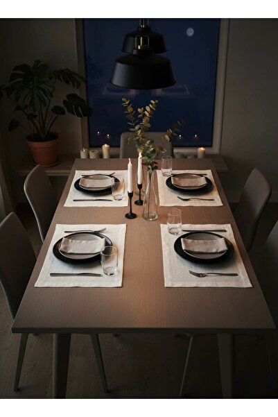 Valora Concept Set de tacâmuri americane din in, 8 piese