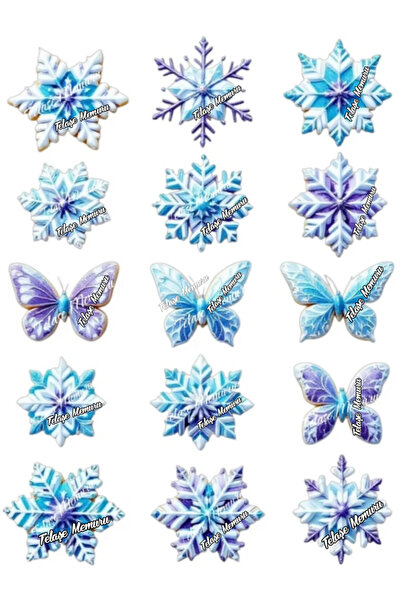 telaşe memuru Elsa Pasta Süsü - Elsa Doğum Günü Konsepti Yenilebilir Kelebek ...