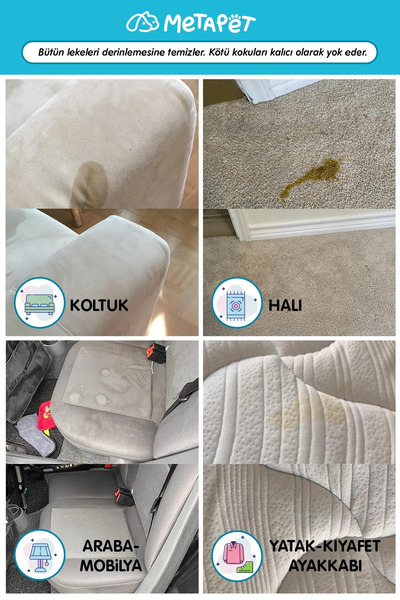 Metapet Beyaz Sabun Kokulu Köpek Idrar Ve Çişi Giderici, Tuvalet Lekelerini Çıkarıcı Sprey, 500 ml