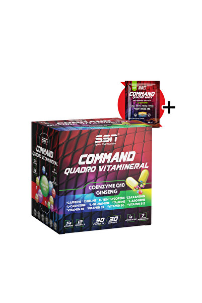 SSN Sports Style Nutrition Command Quadro Vitamineral - 90 Capsules Vitamin Knitted