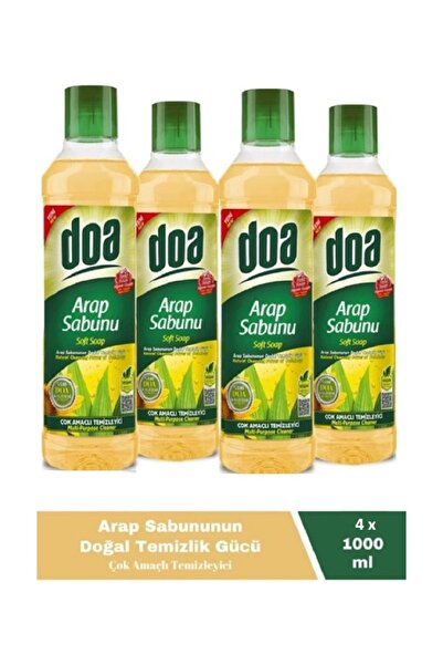 Doa Sıvı Arap Sabunu 1 Lt Vegan x 4 Adet