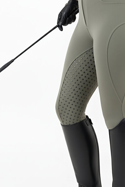 GALLOPRISE Binicilik Pantolonu Full Silikon Haki - M