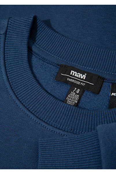 Mavi Minecraft Baskılı Lacivert Sweatshirt 6S10164-70720