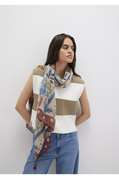 Mavi Baskılı Şal 1913478-30757