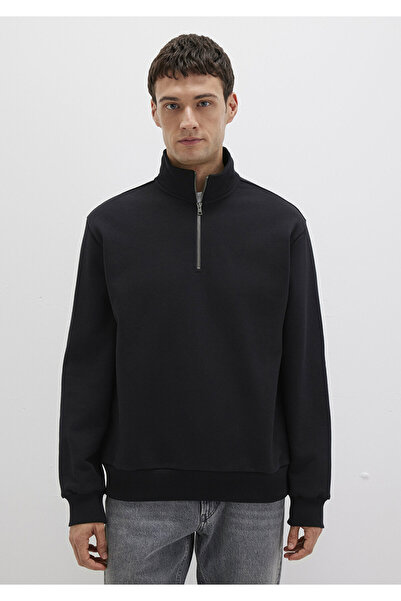 Mavi Yarı Fermuarlı siyah Basic Sweatshirt 0S10419-900