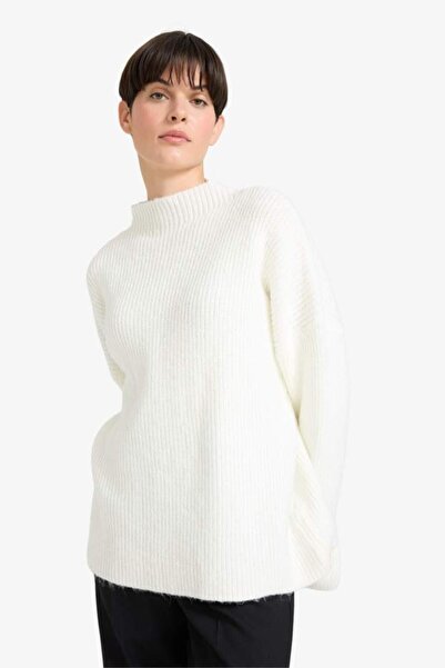 DeFacto Oversize Wide Fit Half Turtleneck Knit Sweater (25 Wn)