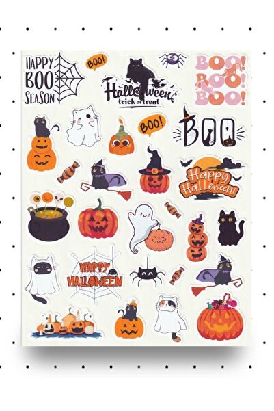 NUNUKİ مجموعة ملصقات الهالوين من Nunuki ملصق الهالوين اللطيف ملصق الهالوين NS...