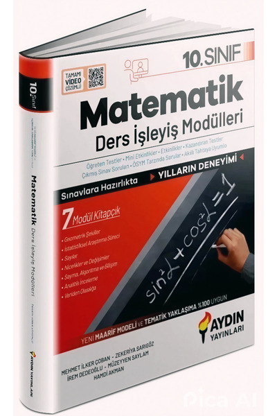Aydın Yayınları Aydın 10. Sınıf Aydın Matematik Ders Işleyiş Modülleri ( Konu...