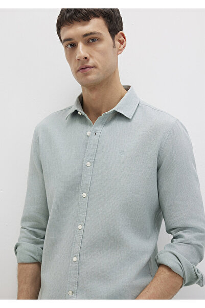 Mavi Yeşil Gömlek Slim Fit / Dar Kesim 0211656-71478