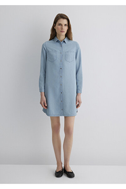 Mavi Liz Casual Açık Jean Elbise 130656-89576