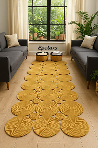 Epolaxs HASIR DİKDÖRTGEN JÜT HALI MODELİ