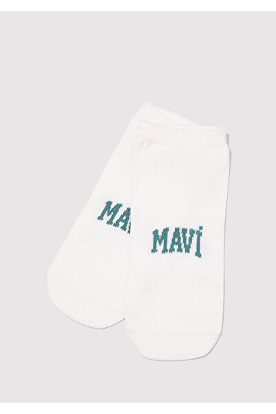 Mavi Logo Printed White Booties Socks 1912784-20454