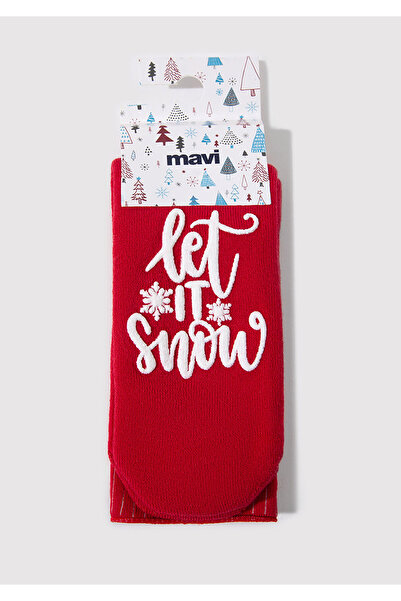 Mavi Christmas Themed Red Boot Socks 1912934 -29579