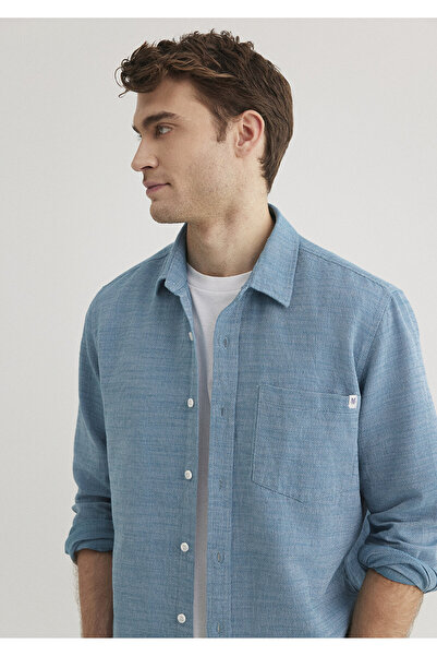 Mavi Gömlek Slim Fit / Dar Kesim 0211383-70735