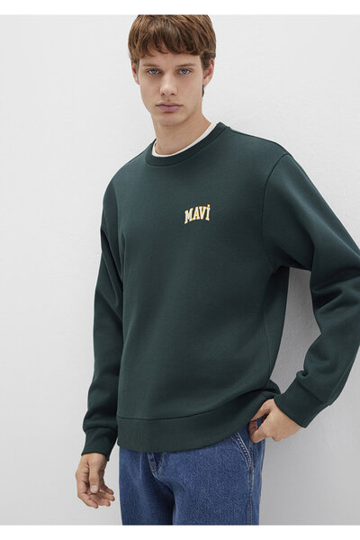 Mavi Grünes Sweatshirt mit Logo-Aufdruck0611716-81570