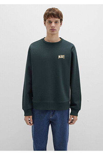 Mavi Grünes Sweatshirt mit Logo-Aufdruck0611716-81570