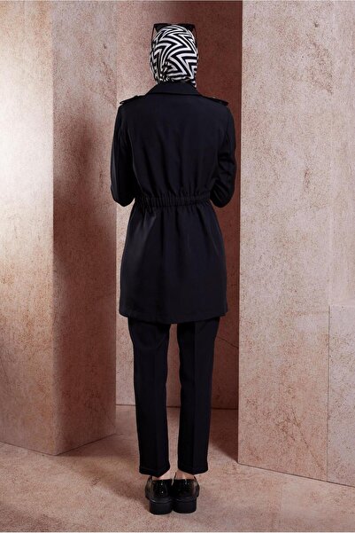 Alvina 30441 Model Trousers Set with Tie Detail