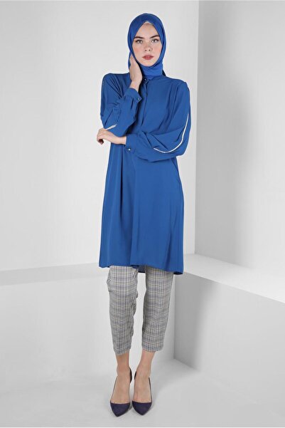 Alvina تونك بمقبض حجري مخطط 43524