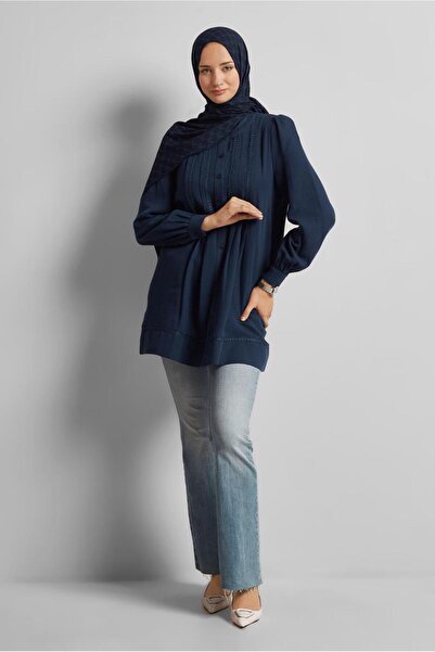 Alvina PAMUKLU MÜSLİN TUNİK 45427