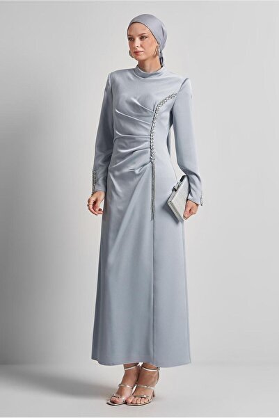 Alvina Satin Evening Dress 50516