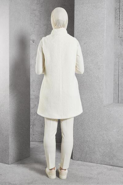 Alvina TAŞ DETAYLI PELUŞ YELEK 45267
